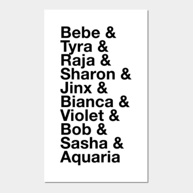 Drag Queen Winners All Names Season Ten Race Minimal Tee